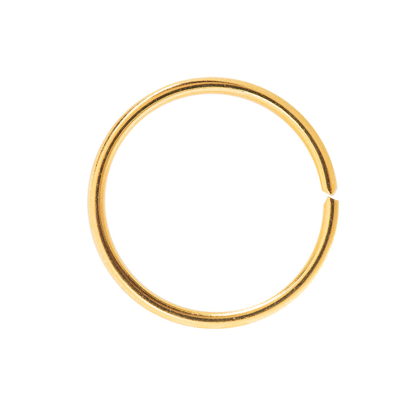 Argolla Sencilla 20x1.5mm Dorado Brillante