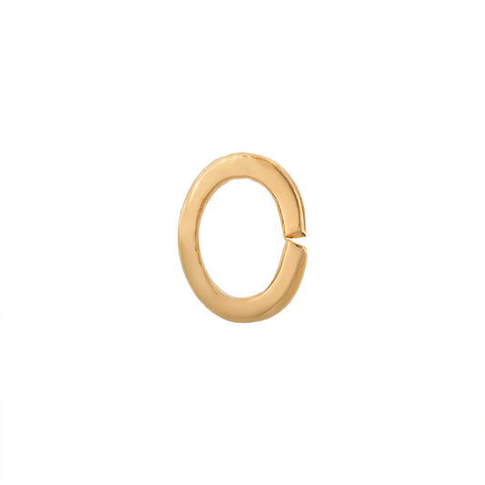 Argolla Sencilla Oval 4x5mm Dorado