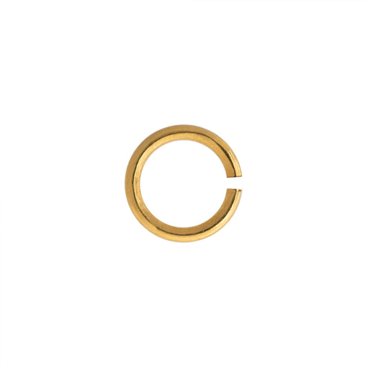 Argolla Sencilla 4x0.5mm Dorado Brillante