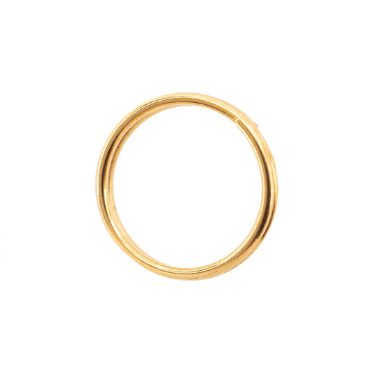 Argolla Doble 10x0.7mm Dorado Brillante