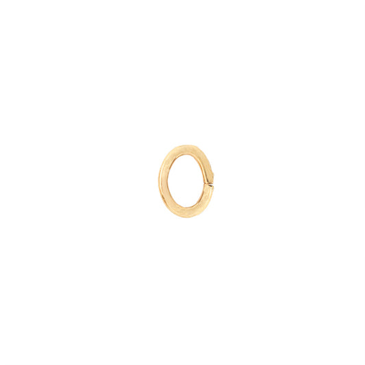 Argolla Sencilla Oval 4.5x.7mm Dorado
