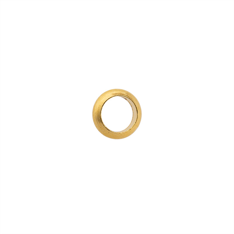 Argolla Media Cana 4x1.2mm Dorado Brillante