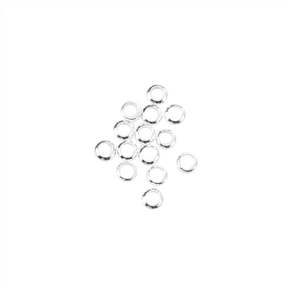 Argolla Media Cana 4x1.2mm Plateado Brillante