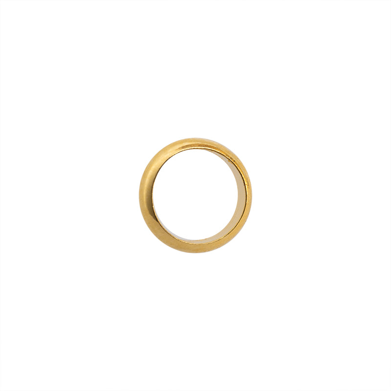 Argolla Media Cana 6x1.4mm Dorado Brillante