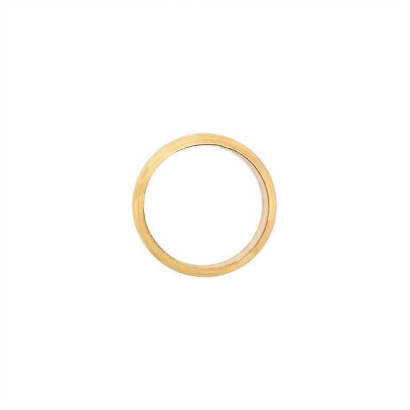 Argolla Media Cana 7x1.5mm Dorado Brillante