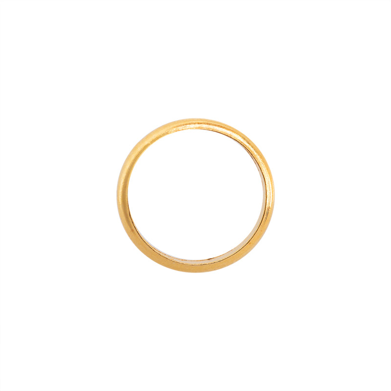 Argolla Media Cana 8x2mm Dorado Brillante