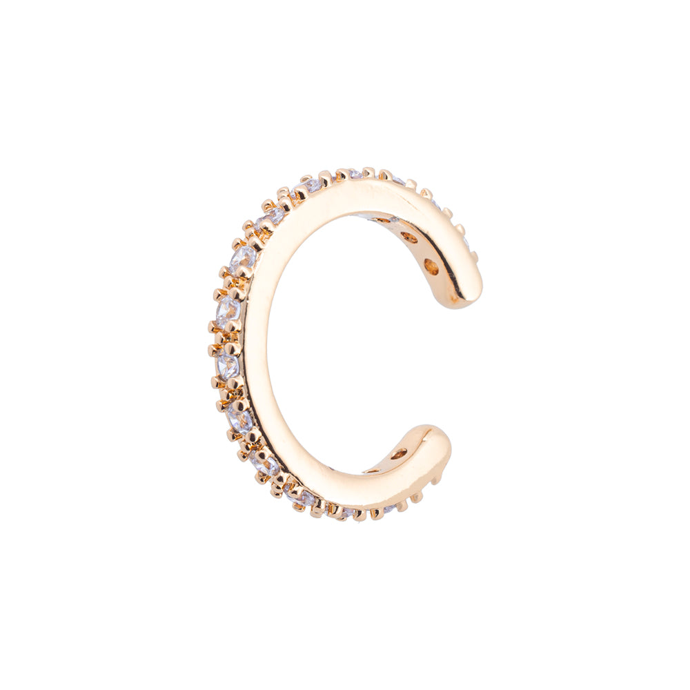 Ear Cuff con Circonia 18x2.5mm Dorado