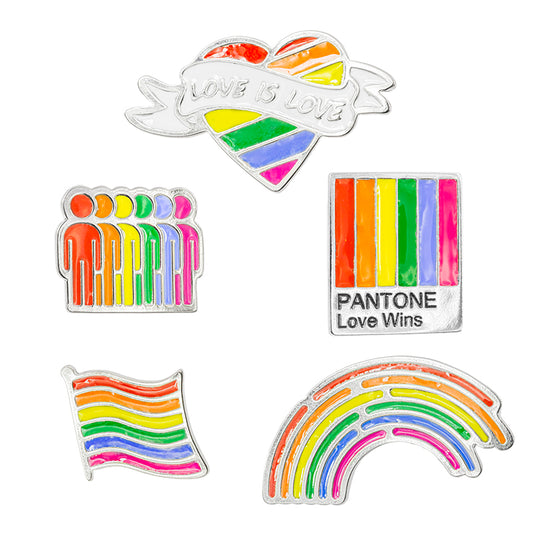 Pin Pride con Resina Niquel Personas