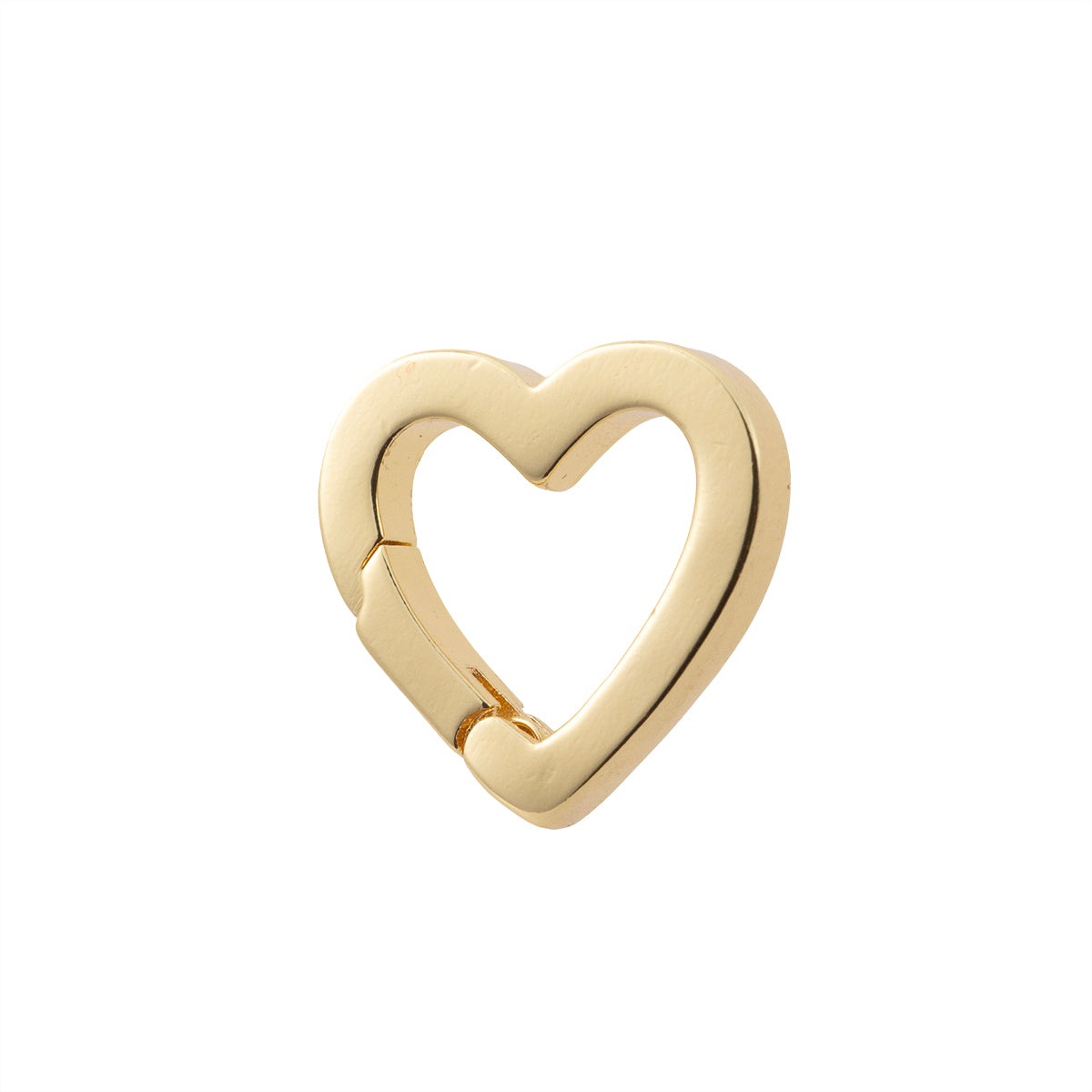Broche Corazón 16mm Dorado