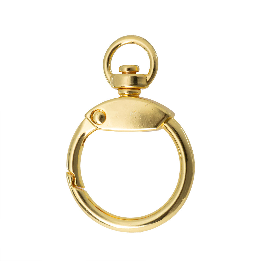 Broche Chapa Redondo Giratorio 43x29.5mm Dorado
