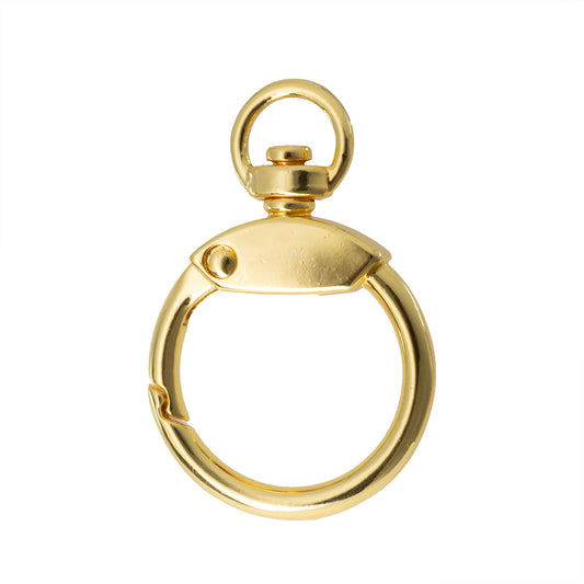 Broche Chapa Redondo Giratorio 43x29.5mm Dorado