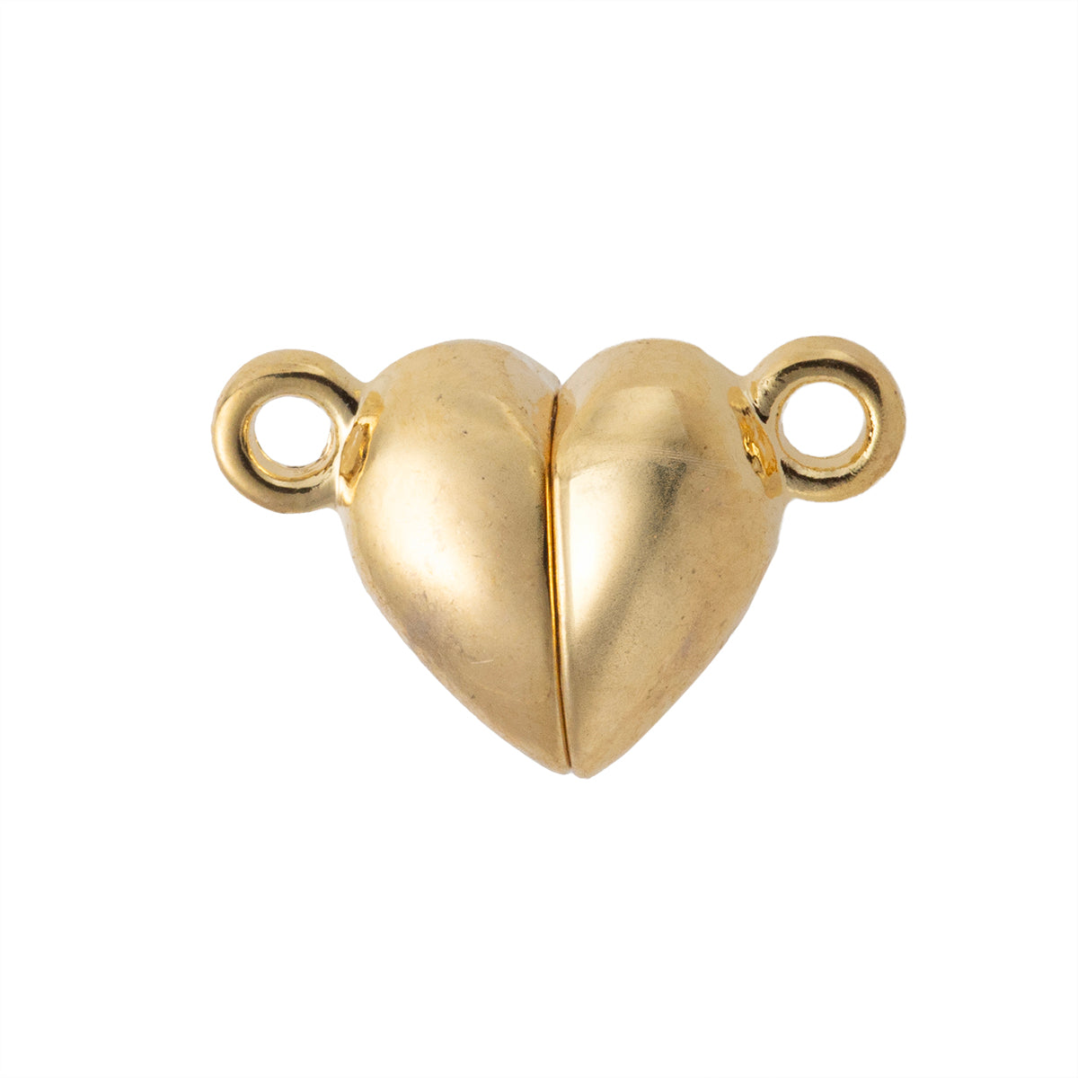 Broche de Imán Corazón 15x10mm Dorado