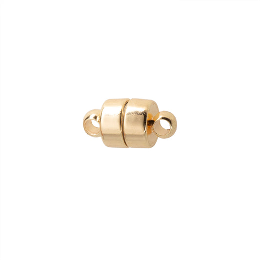 Broche de Iman Cilindro 12x6mm Dorado