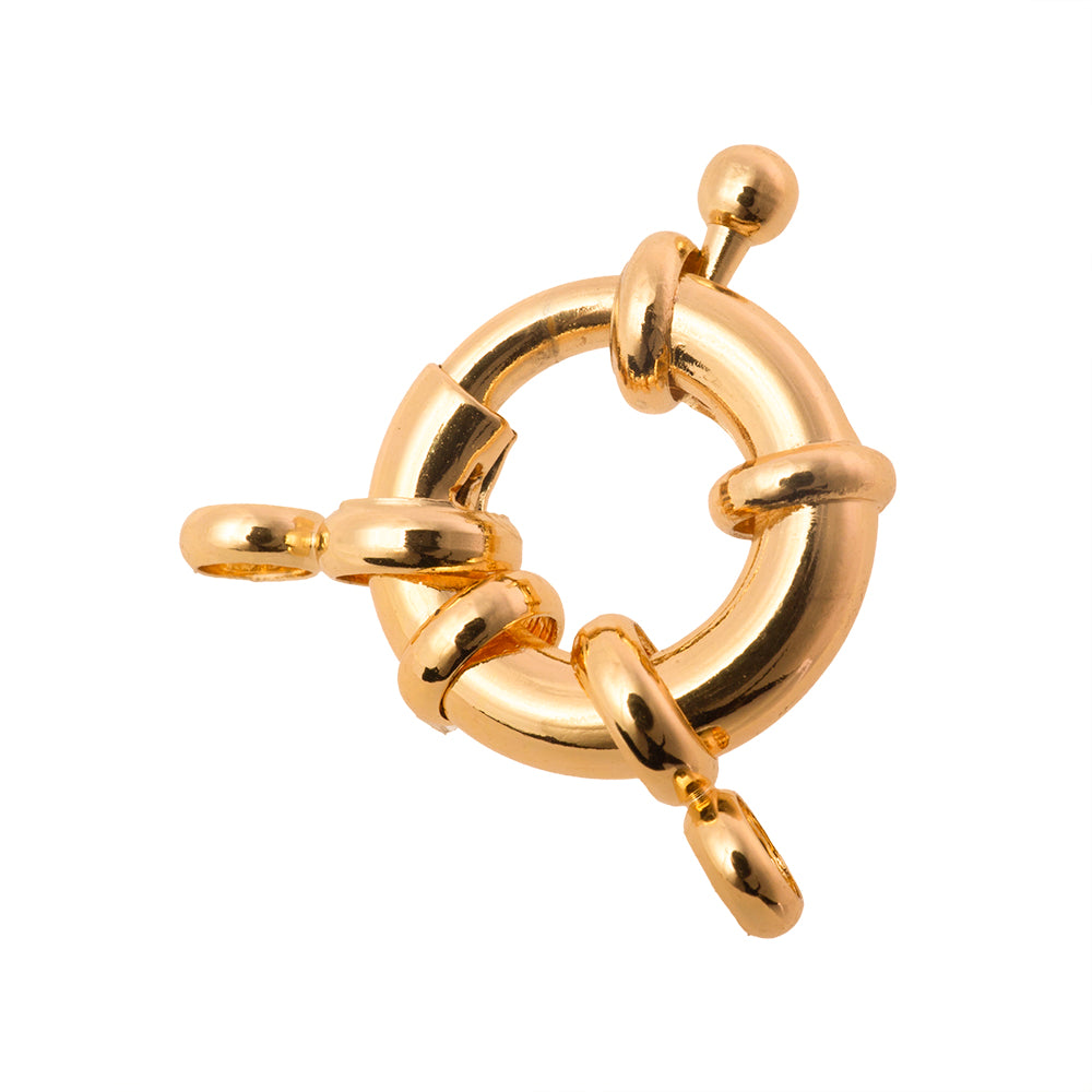 Broche Bandola 15mm Dorado