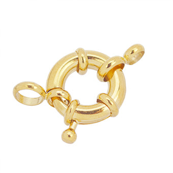 Broche Bandola 15mm Dorado Satinado