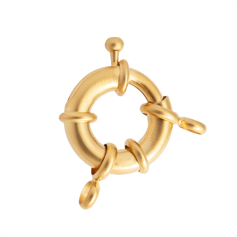 Broche Bandola 19mm Dorado Satinado