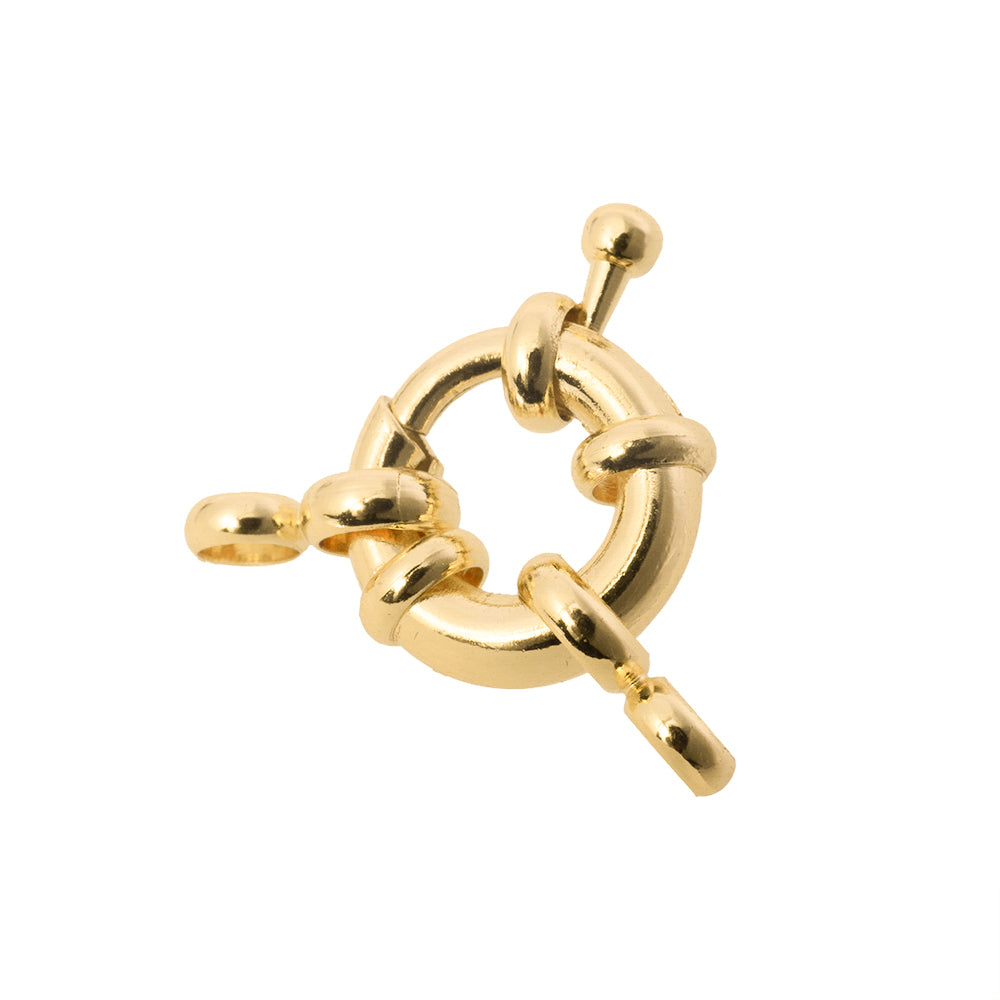 Broche Bandola 11mm Dorado