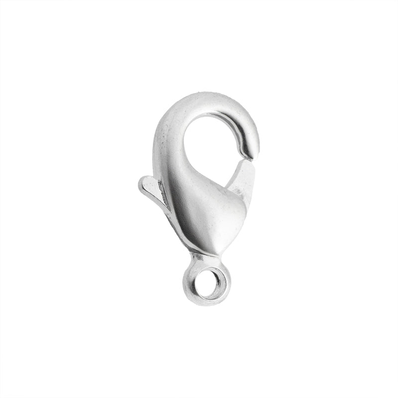 Broche Cangrejo 15x8mm Plateado Brillante