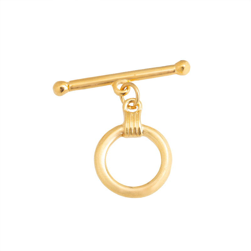 Broche T Redondo 28x14.8mm Dorado