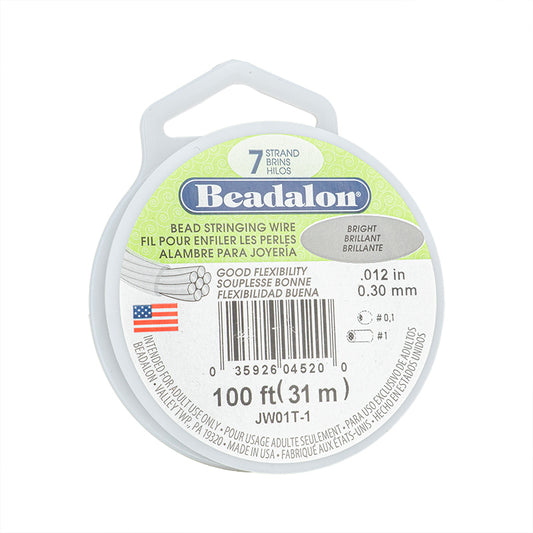Cable de Acero 7 Hilos 0.30mm Gris