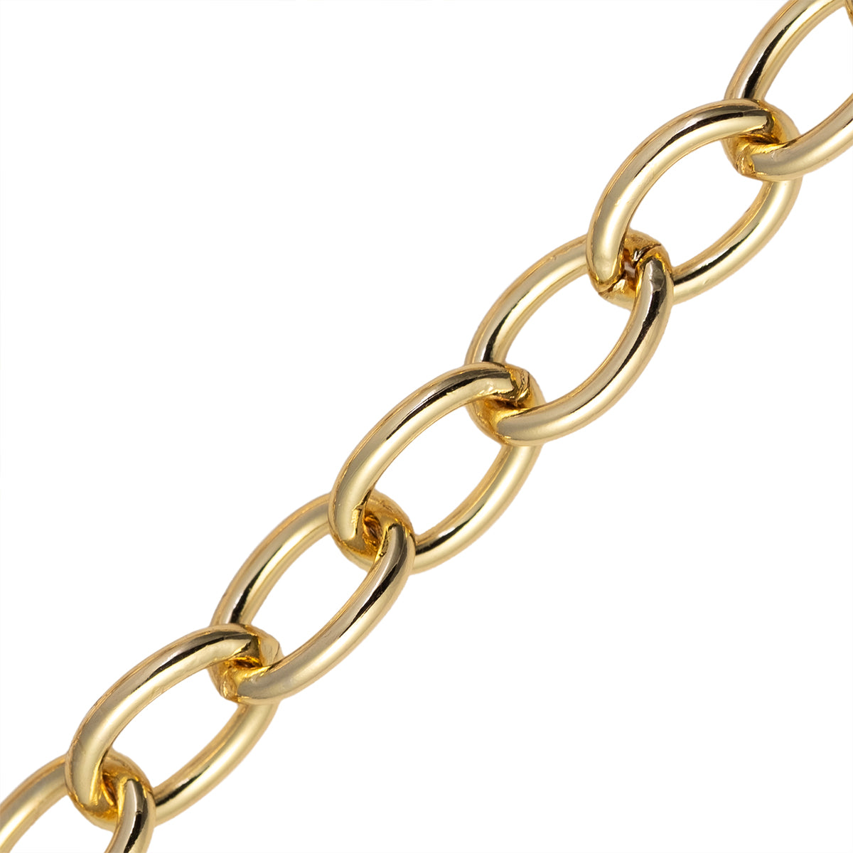 Cadena Oval 13x9.5mm Dorado