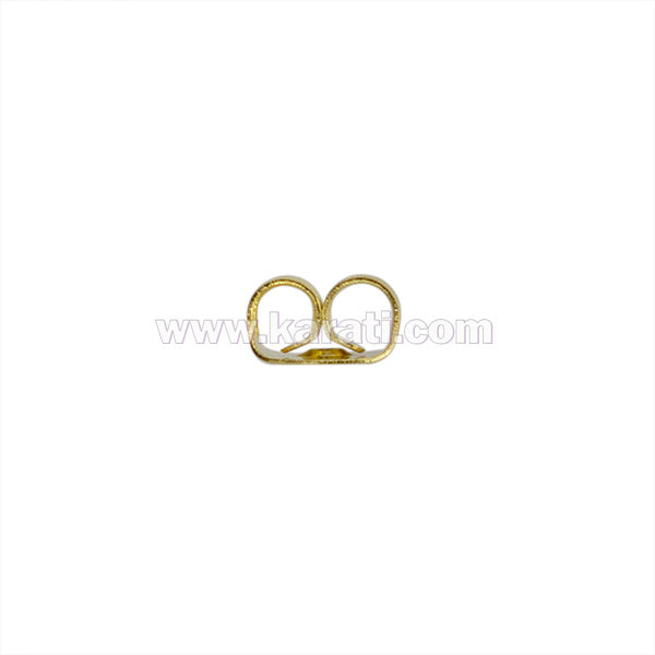 Contra para Arete Mariposa 4x6mm Dorado Brillante