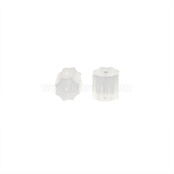 Contra para Arete Chupón 3.3x3.3mm Transparente