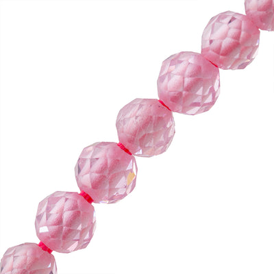 Circonia Esfera Facetada 2mm Rosa