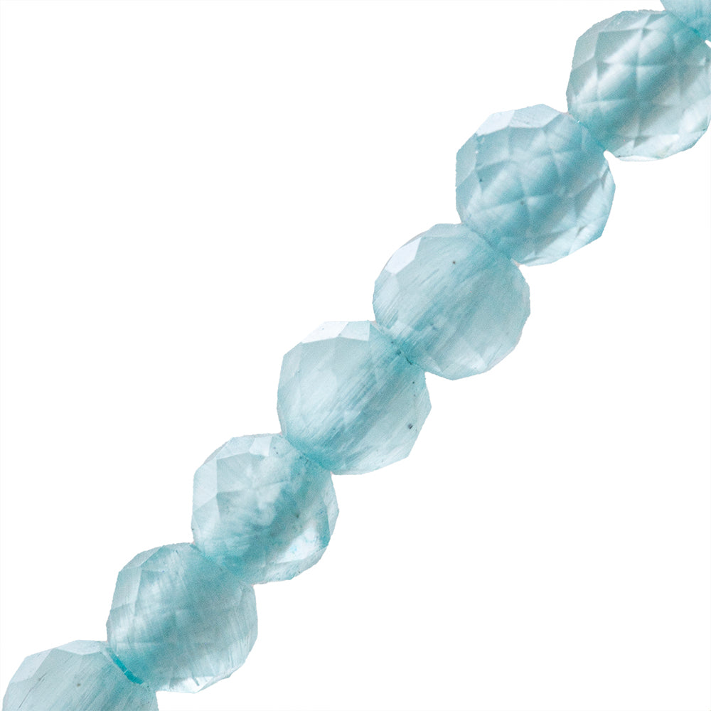 Circonia Esfera Facetada 2mm Azul