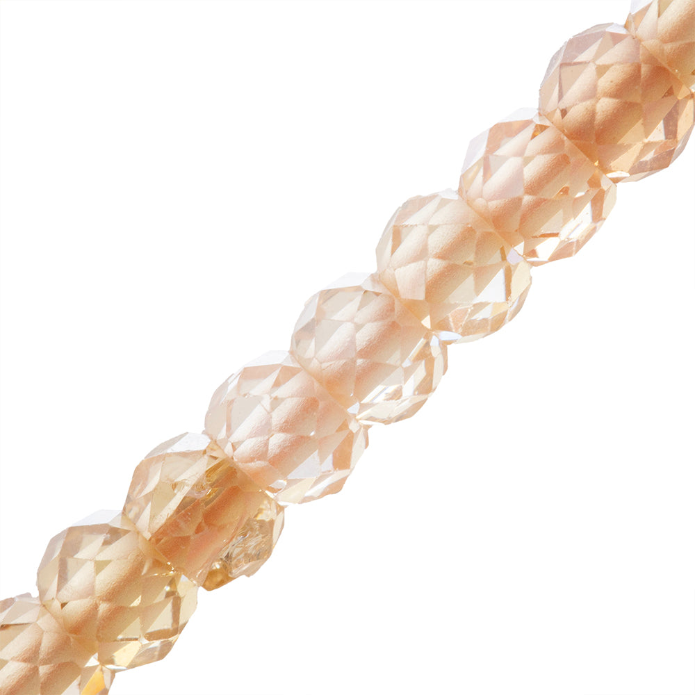 Circonia Róndela Facetada 2x3mm Beige