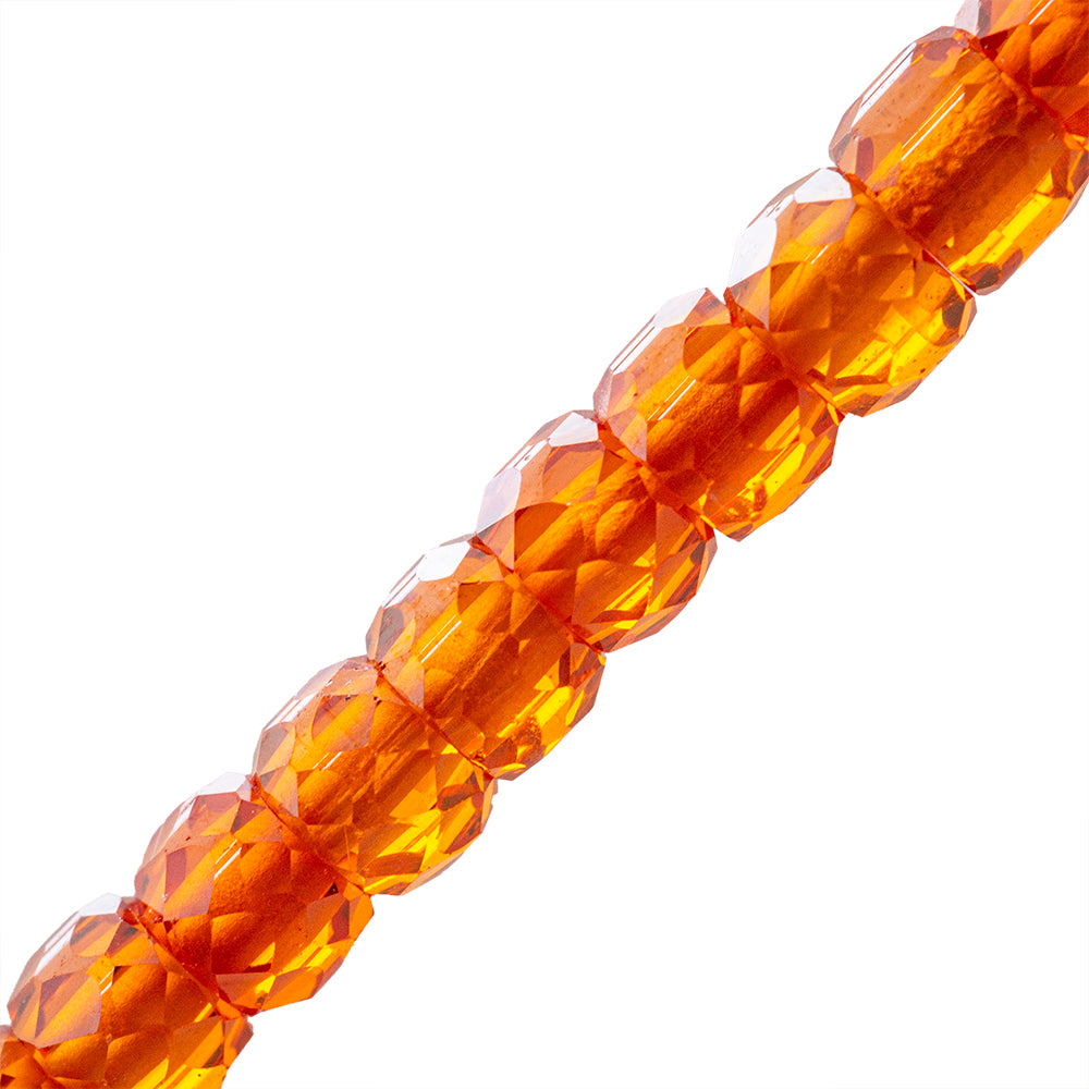 Circonia Róndela Facetada 2x3mm Naranja
