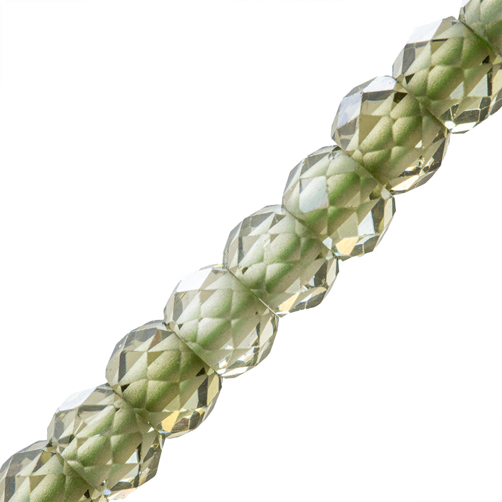 Circonia Róndela Facetada 2x3mm Verde