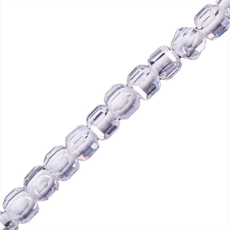 Circonia Cubo Facetado 2mm Transparente