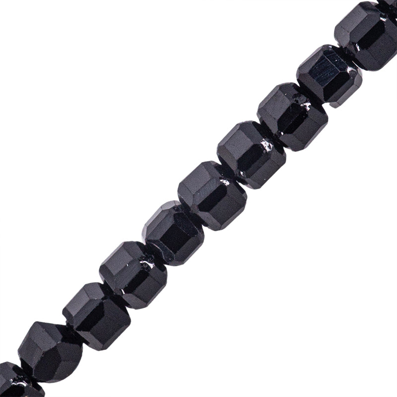 Circonia Cubo Facetado 2mm Negro