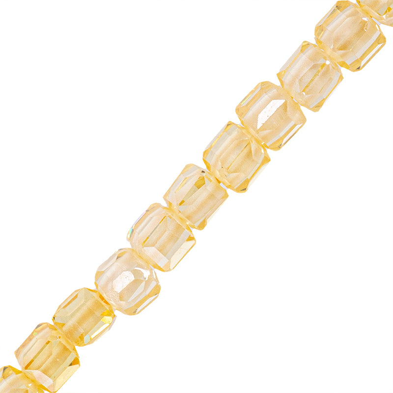 Circonia Cubo Facetado 2.5mm Amarillo