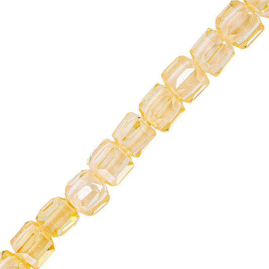 Circonia Cubo Facetado 2.5mm Amarillo