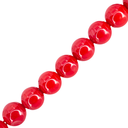 Coral Esfera 6mm A Rojo