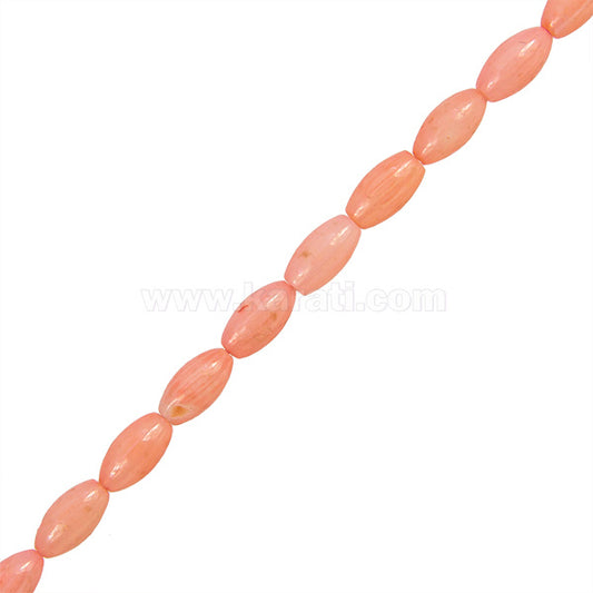 Coral Oval 8x4mm Rosa