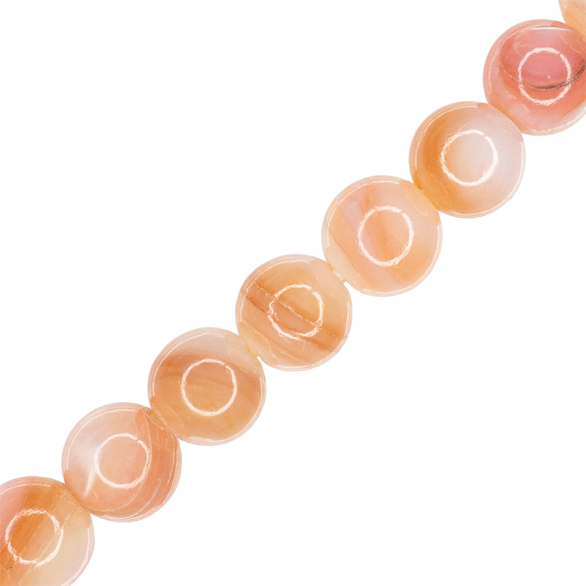 Concha Natural Esfera 4mm Rosa