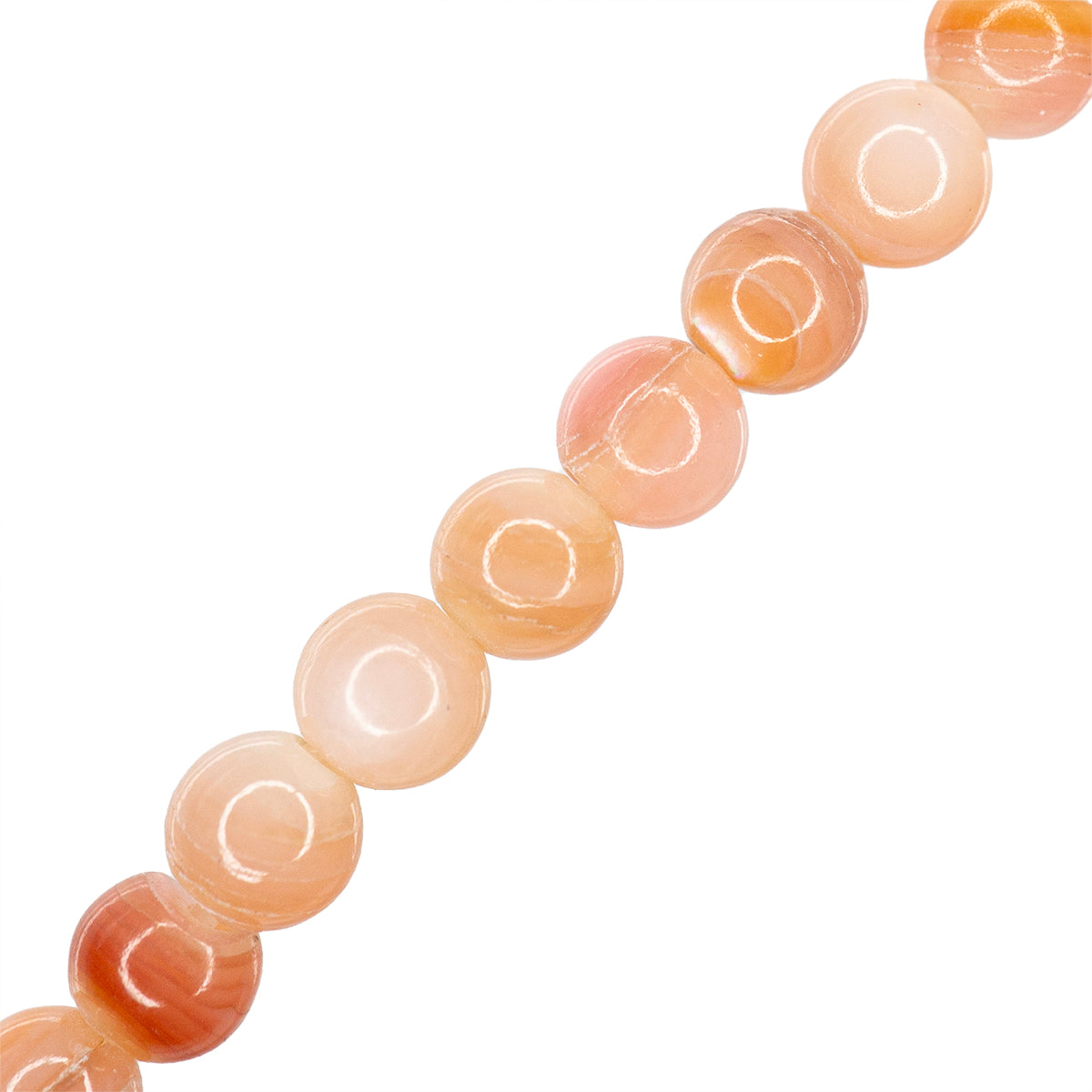 Concha Natural Esfera 3.5mm Rosa