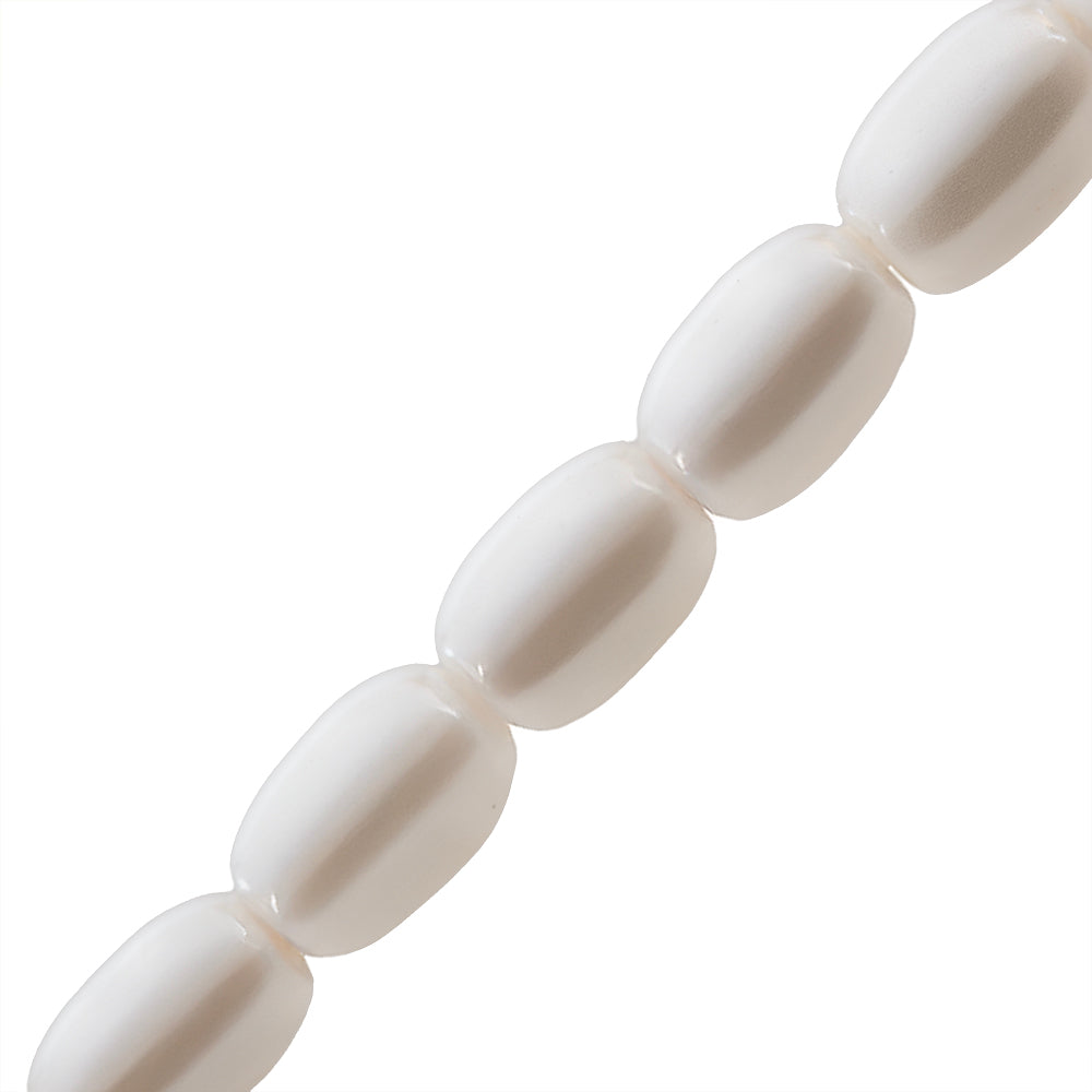 Perla de Concha Arroz 4x3mm Blanco