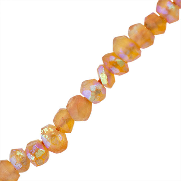 Cornalina Esfera Facetada 2.5mm Naranja