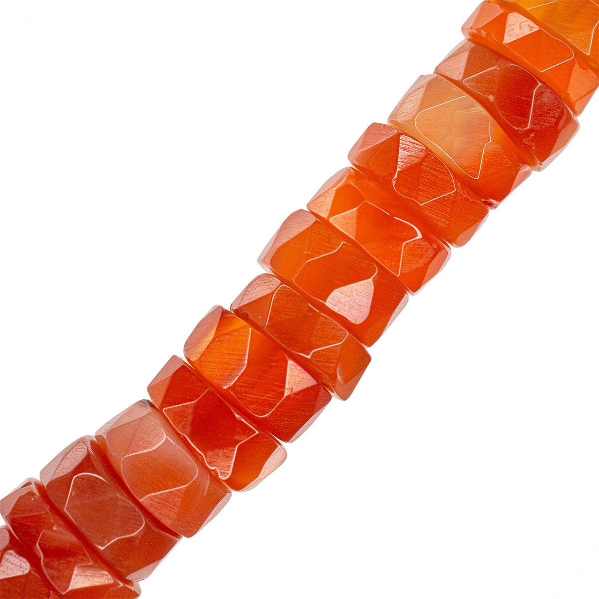 PFP Cornalina Róndela Facetada 2-3x7mm Naranja