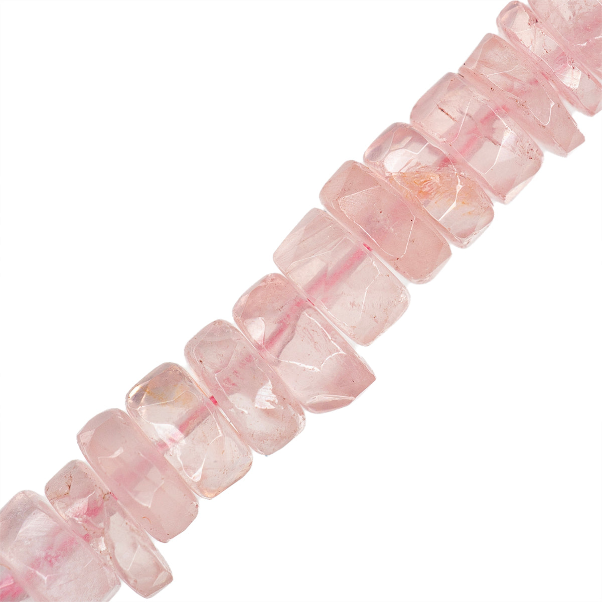 PFP Cuarzo Rosa Róndela Facetada 2-3x5-5.5mm Rosa