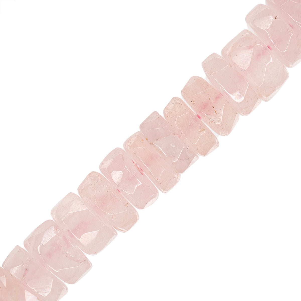 PFP Cuarzo Rosa Róndela Facetada 2-3x6-6.5mm Rosa