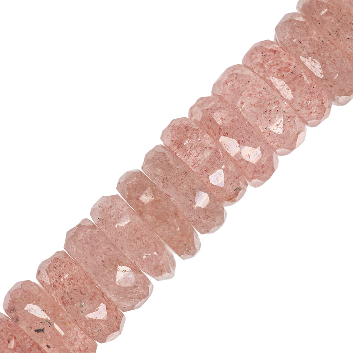 PFP Cuarzo Cherry Róndela Facetada 2-3x8mm Rosa