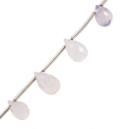 Cuarzo Lavanda Gota Facetada 5-6x8-10mm Lila