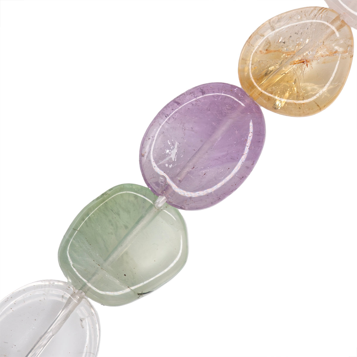PFP Cuarzo Mix Oval 12x16mm Multicolor
