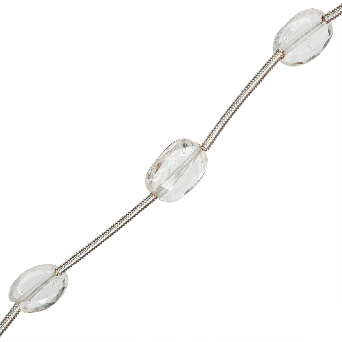 Cuarzo Oval Facetado Varias Medidas 8-12x6-9mm Transparente