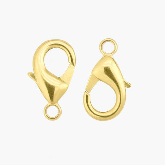 Broche Cangrejo 19x10mm Dorado Brillante